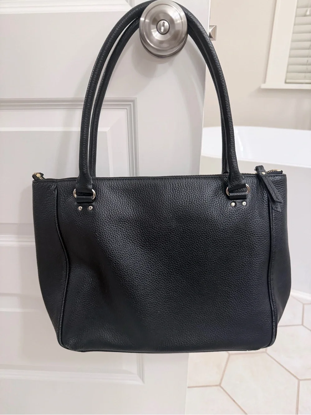 kate spade Black Pebbled Leather Shoulder Bag